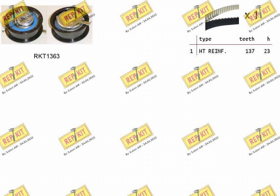 REPKIT RKTK0918 - Timing Belt Set autospares.lv