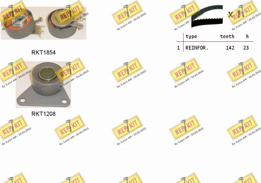 REPKIT RKTK0913 - Timing Belt Set autospares.lv