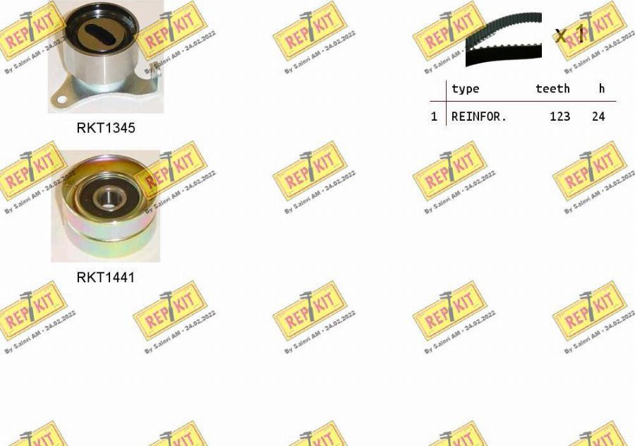 REPKIT RKTK0989 - Timing Belt Set autospares.lv