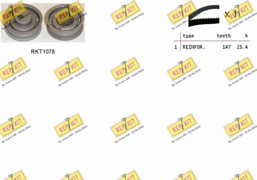 REPKIT RKTK0984 - Timing Belt Set autospares.lv