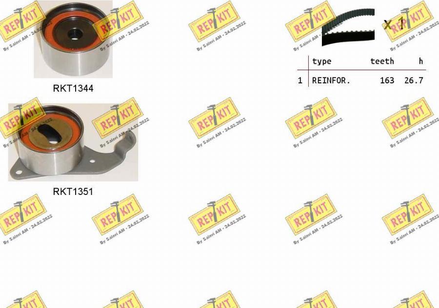 REPKIT RKTK0988 - Timing Belt Set autospares.lv