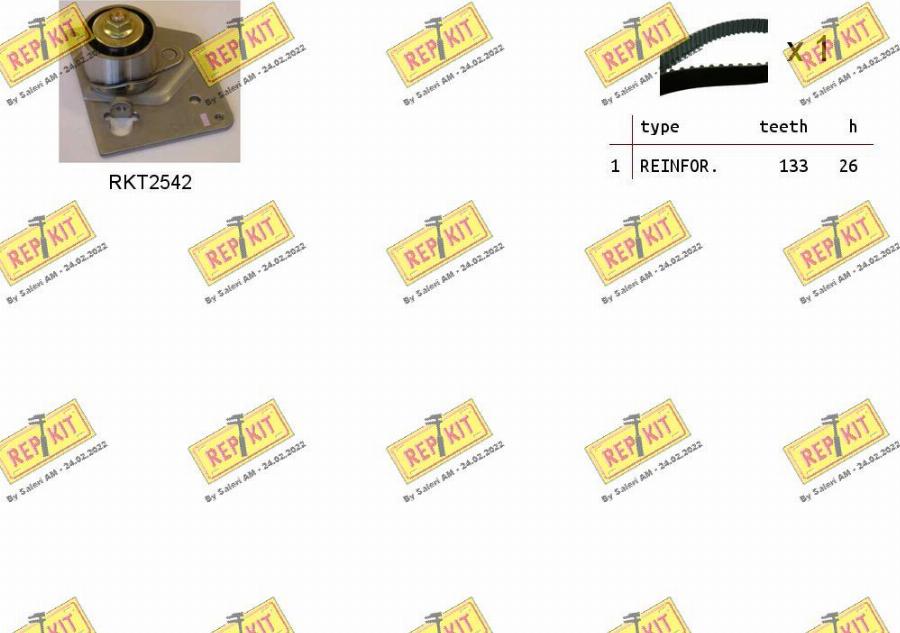 REPKIT RKTK0931 - Timing Belt Set autospares.lv