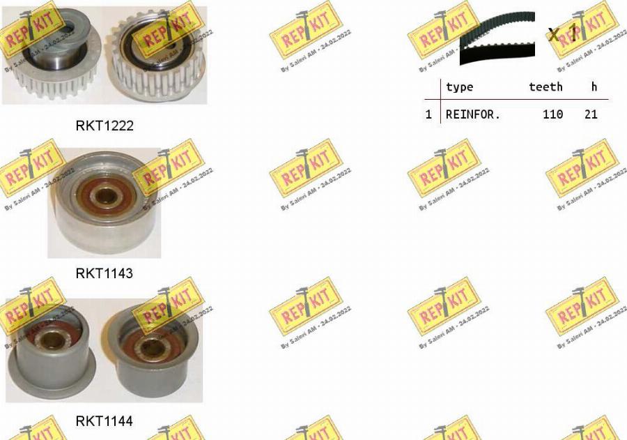 REPKIT RKTK0933 - Timing Belt Set autospares.lv