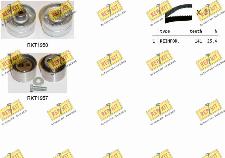 REPKIT RKTK0937 - Timing Belt Set autospares.lv