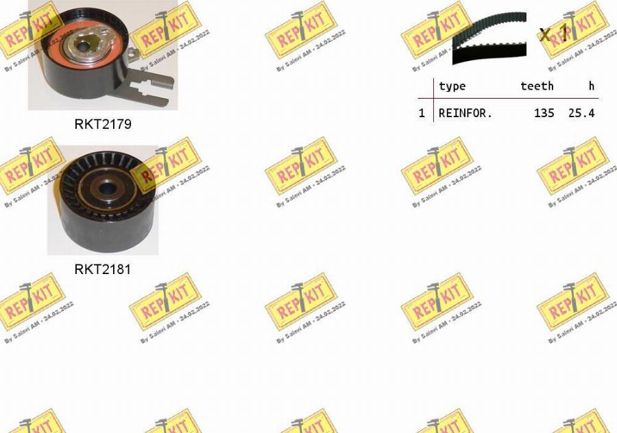 REPKIT RKTK0924 - Timing Belt Set autospares.lv