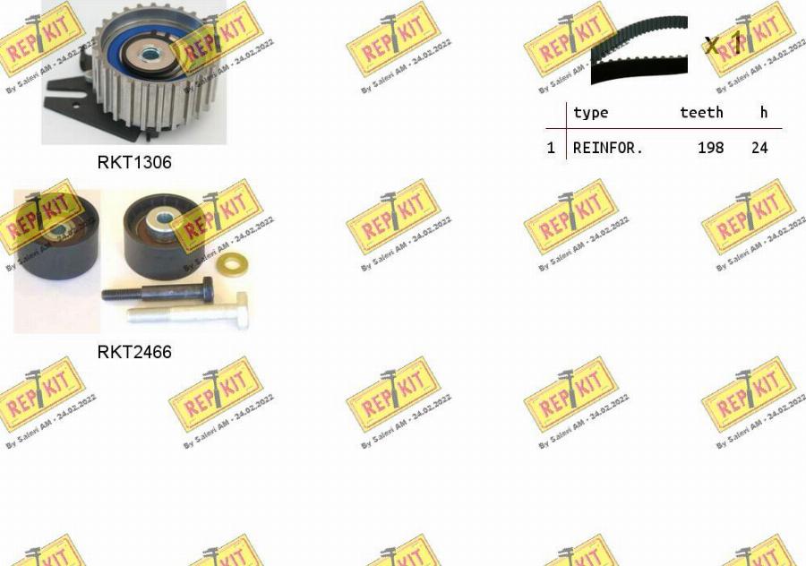 REPKIT RKTK0927 - Timing Belt Set autospares.lv