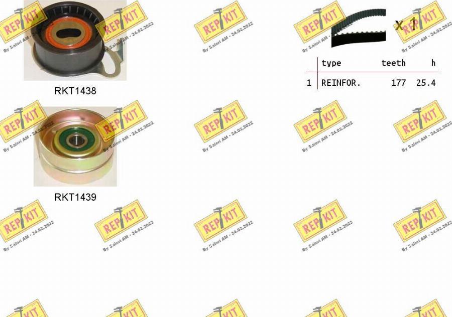 REPKIT RKTK0970 - Timing Belt Set autospares.lv