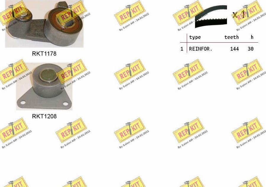 REPKIT RKTK0896 - Timing Belt Set autospares.lv