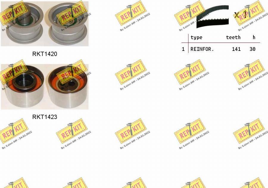 REPKIT RKTK0892 - Timing Belt Set autospares.lv