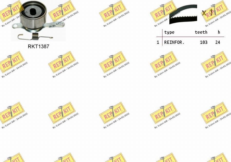 REPKIT RKTK0897 - Timing Belt Set autospares.lv