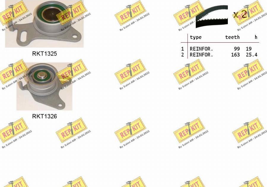 REPKIT RKTK0847 - Timing Belt Set autospares.lv