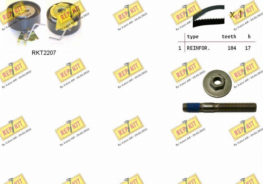 REPKIT RKTK0859 - Timing Belt Set autospares.lv