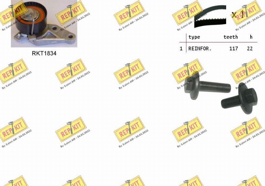 REPKIT RKTK0855 - Timing Belt Set autospares.lv