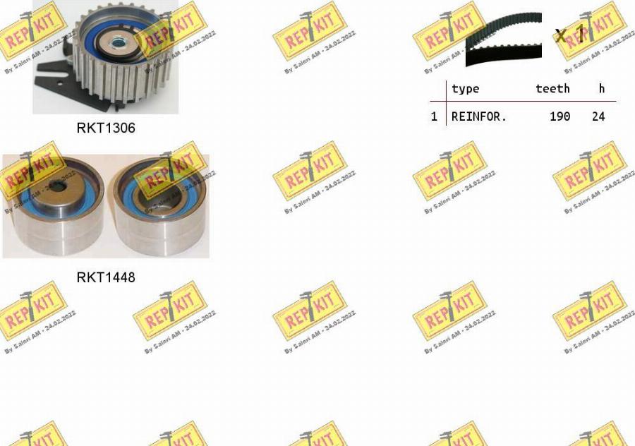 REPKIT RKTK0853 - Timing Belt Set autospares.lv