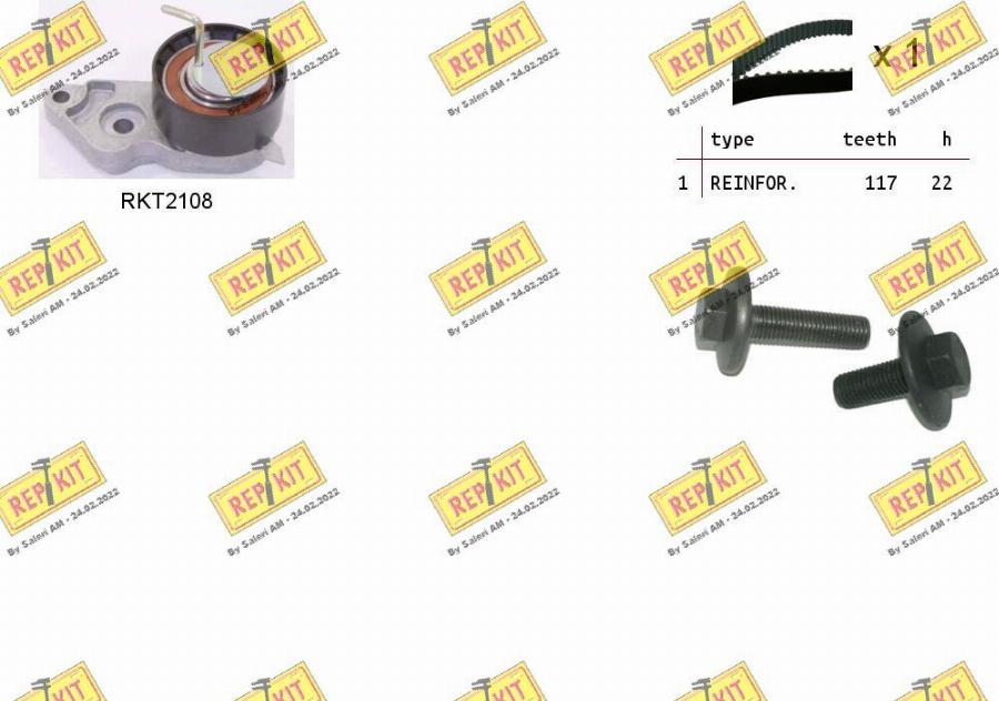 REPKIT RKTK0869 - Timing Belt Set autospares.lv