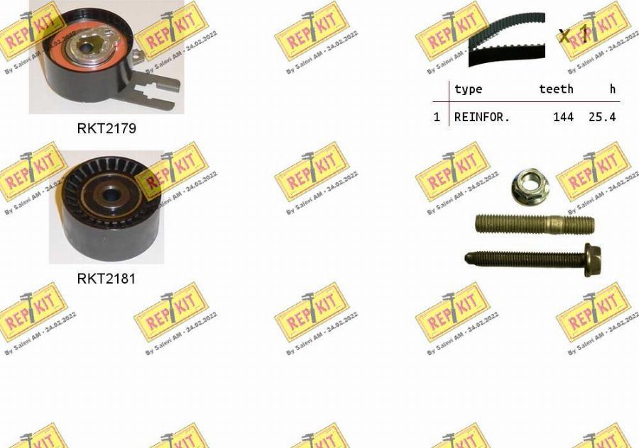 REPKIT RKTK0860 - Timing Belt Set autospares.lv