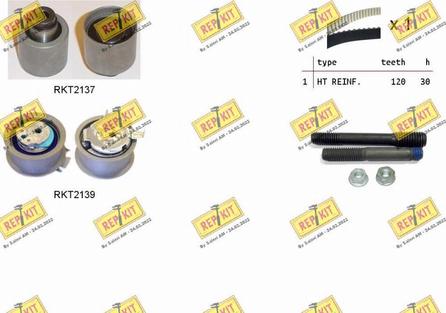 REPKIT RKTK0867 - Timing Belt Set autospares.lv