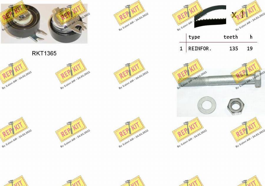 REPKIT RKTK0815 - Timing Belt Set autospares.lv