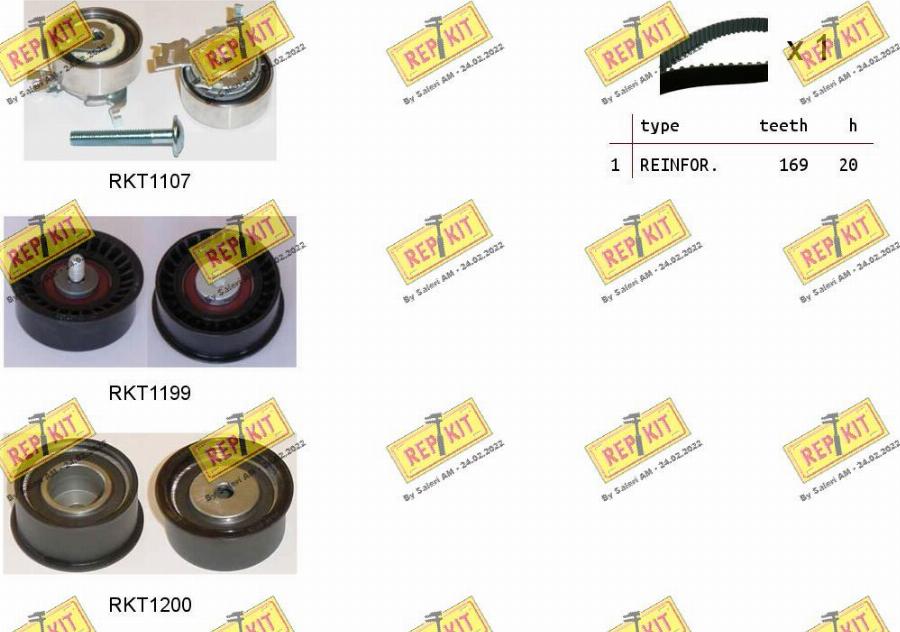 REPKIT RKTK0810 - Timing Belt Set autospares.lv