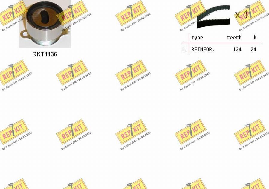 REPKIT RKTK0884 - Timing Belt Set autospares.lv