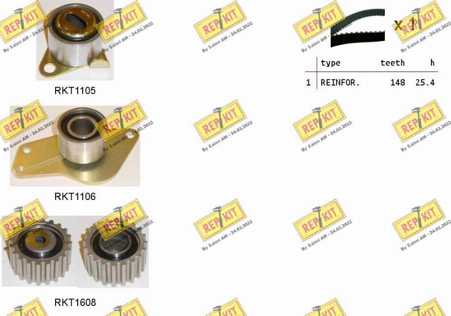 REPKIT RKTK0885 - Timing Belt Set autospares.lv