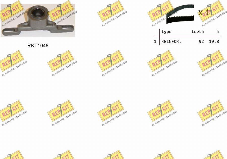 REPKIT RKTK0880 - Timing Belt Set autospares.lv