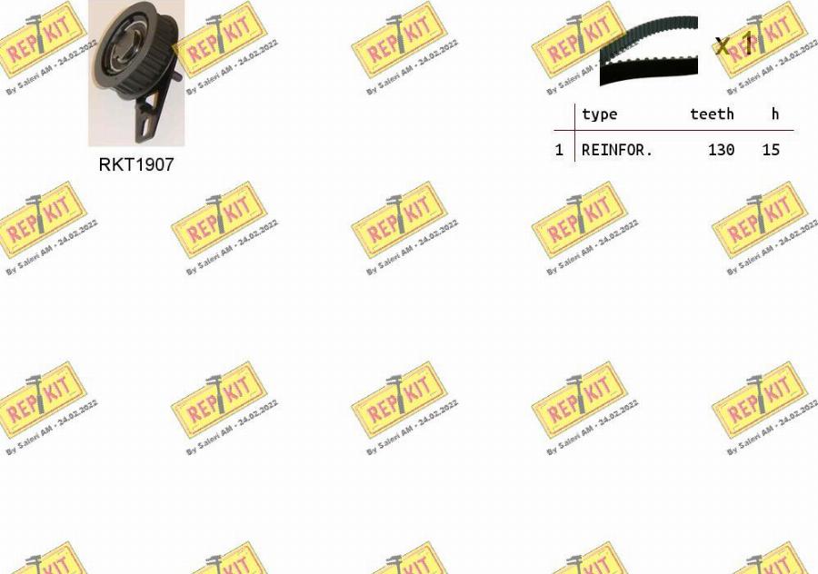 REPKIT RKTK1099 - Timing Belt Set autospares.lv