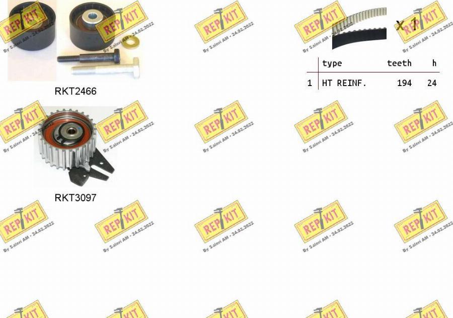 REPKIT RKTK1094 - Timing Belt Set autospares.lv