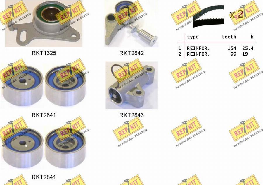 REPKIT RKTK1091 - Timing Belt Set autospares.lv