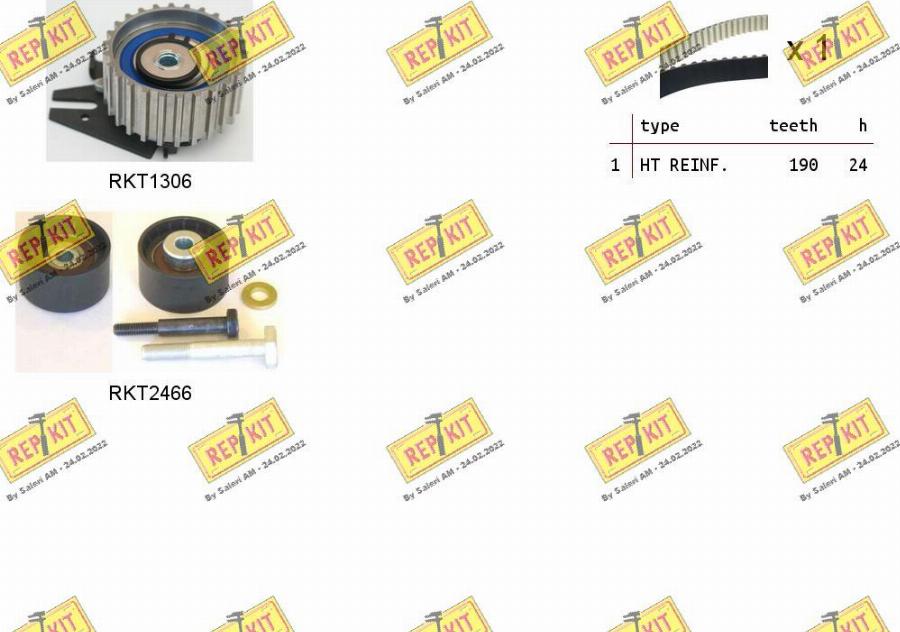 REPKIT RKTK1093 - Timing Belt Set autospares.lv