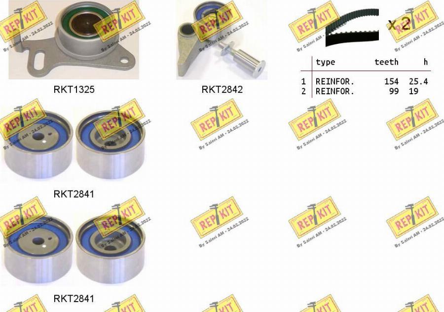 REPKIT RKTK1092 - Timing Belt Set autospares.lv