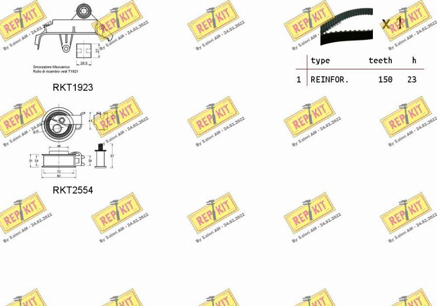 REPKIT RKTK1049 - Timing Belt Set autospares.lv