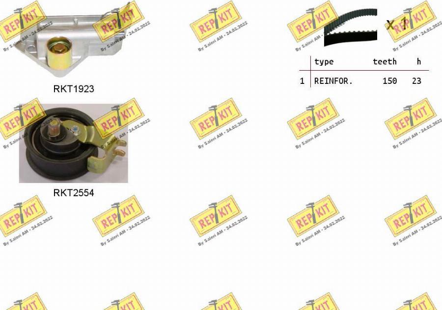 REPKIT RKTK1049 - Timing Belt Set autospares.lv