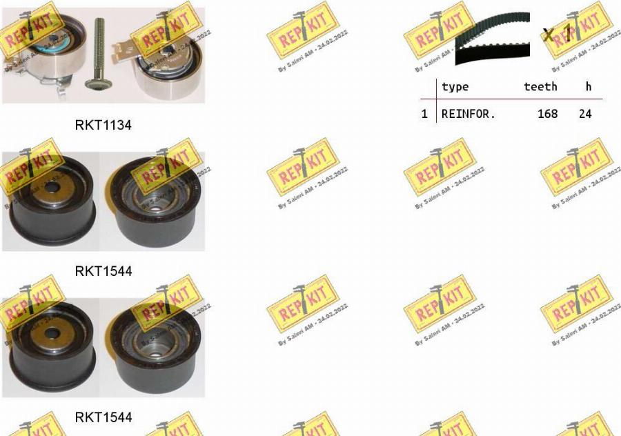 REPKIT RKTK1043 - Timing Belt Set autospares.lv