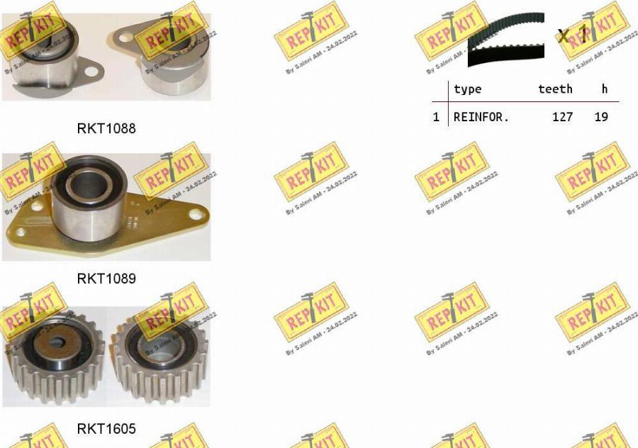 REPKIT RKTK1047 - Timing Belt Set autospares.lv