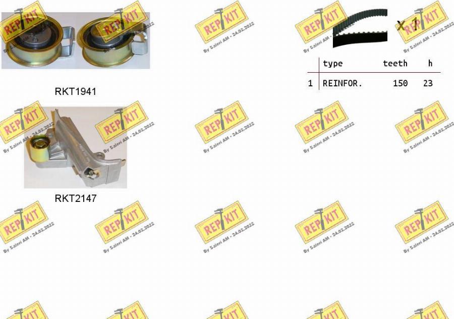 REPKIT RKTK1055 - Timing Belt Set autospares.lv