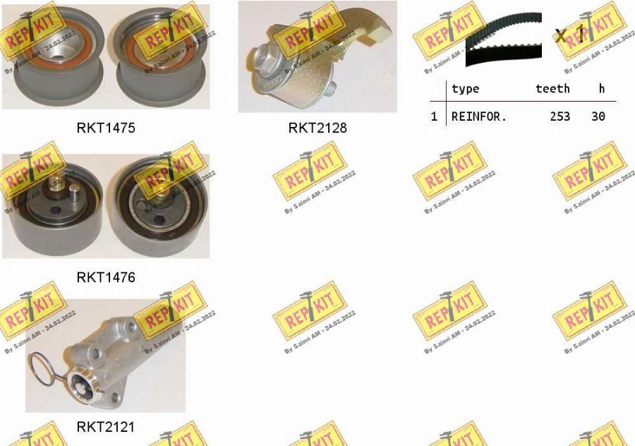 REPKIT RKTK1051 - Timing Belt Set autospares.lv