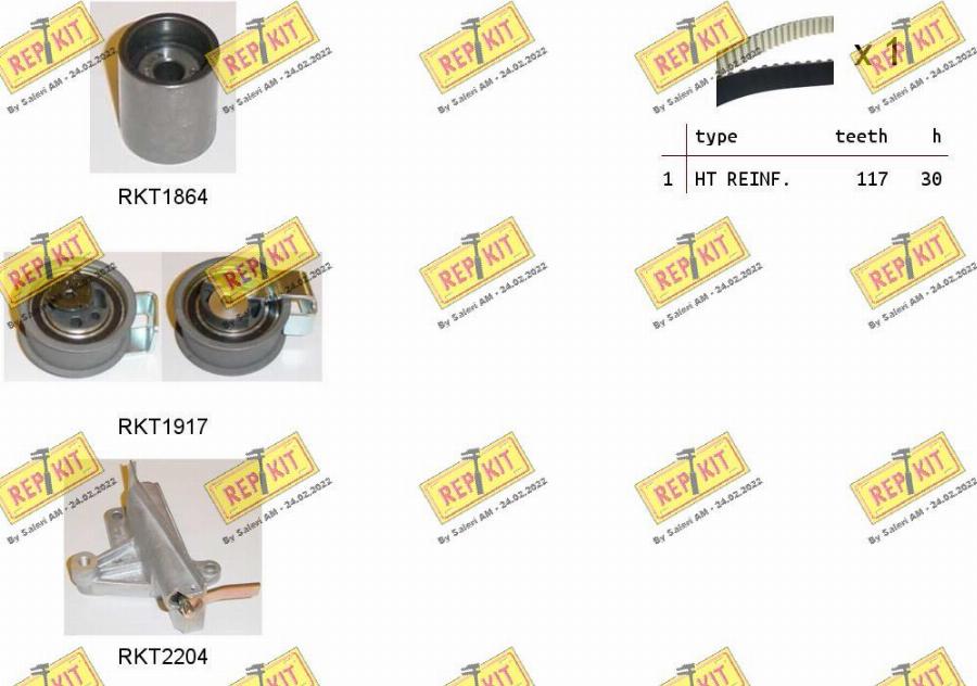 REPKIT RKTK1053 - Timing Belt Set autospares.lv