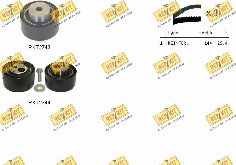 REPKIT RKTK1084 - Timing Belt Set autospares.lv