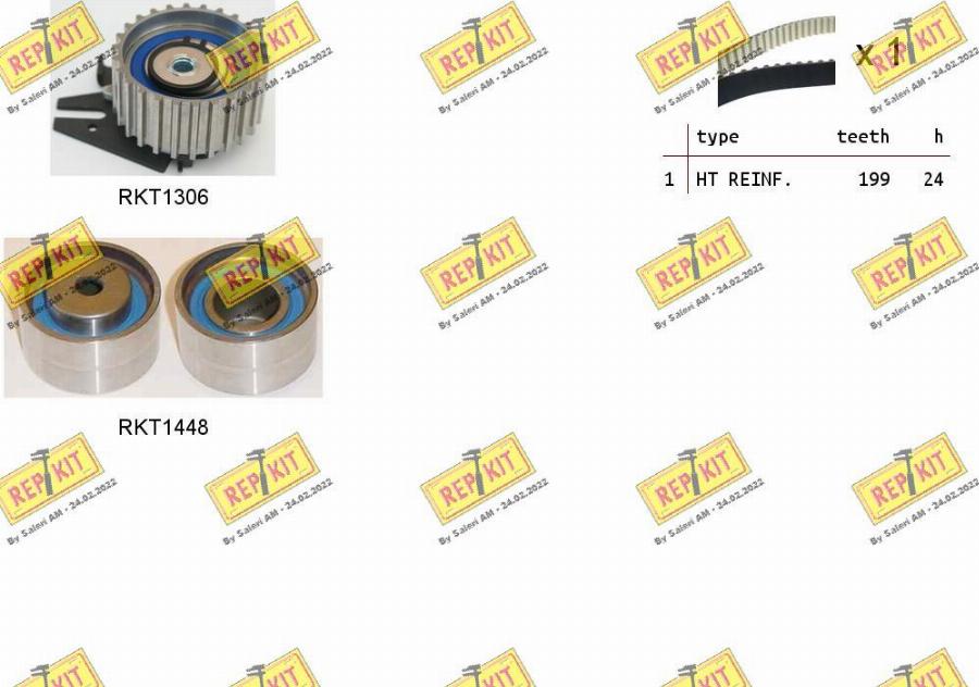 REPKIT RKTK1088 - Timing Belt Set autospares.lv