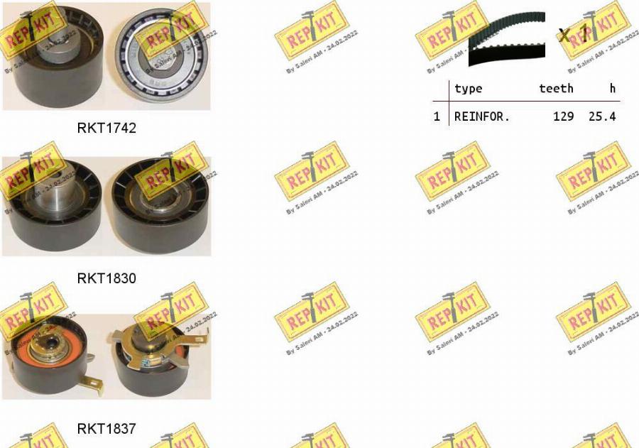 REPKIT RKTK1030 - Timing Belt Set autospares.lv