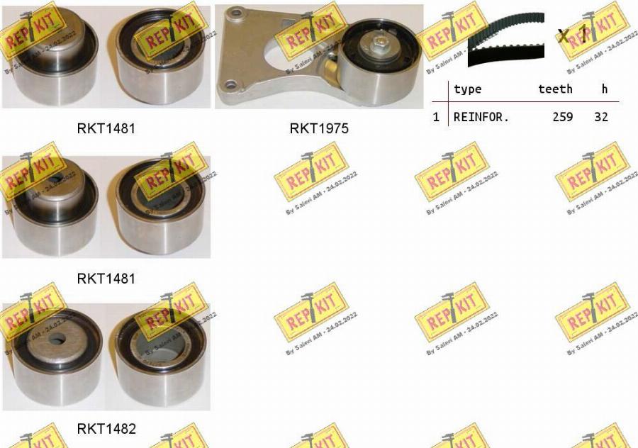 REPKIT RKTK1020 - Timing Belt Set autospares.lv