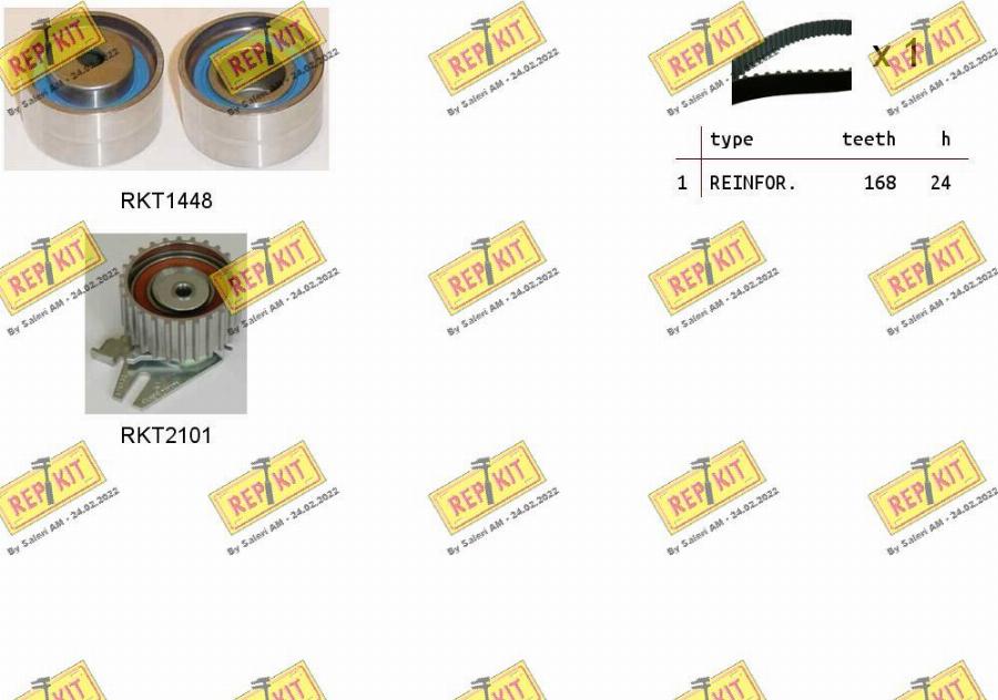 REPKIT RKTK1027 - Timing Belt Set autospares.lv