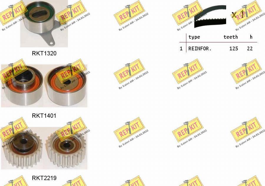 REPKIT RKTK1197 - Timing Belt Set autospares.lv