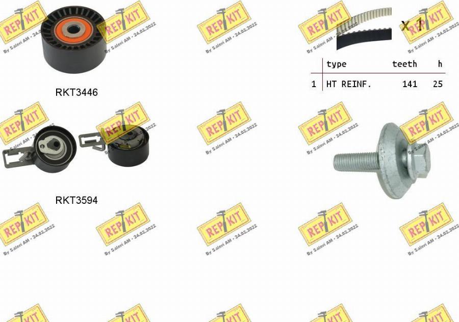 REPKIT RKTK1159 - Timing Belt Set autospares.lv