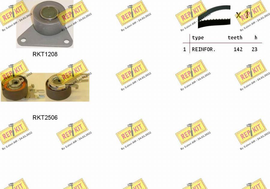 REPKIT RKTK1154 - Timing Belt Set autospares.lv