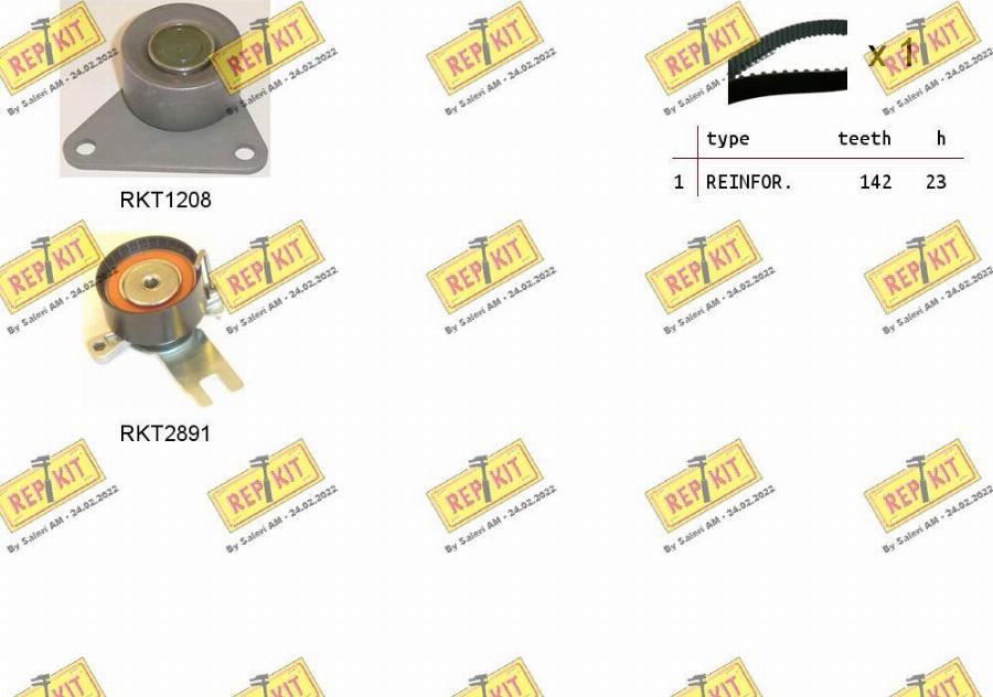 REPKIT RKTK1155 - Timing Belt Set autospares.lv