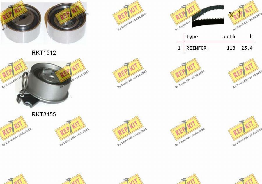 REPKIT RKTK1151 - Timing Belt Set autospares.lv