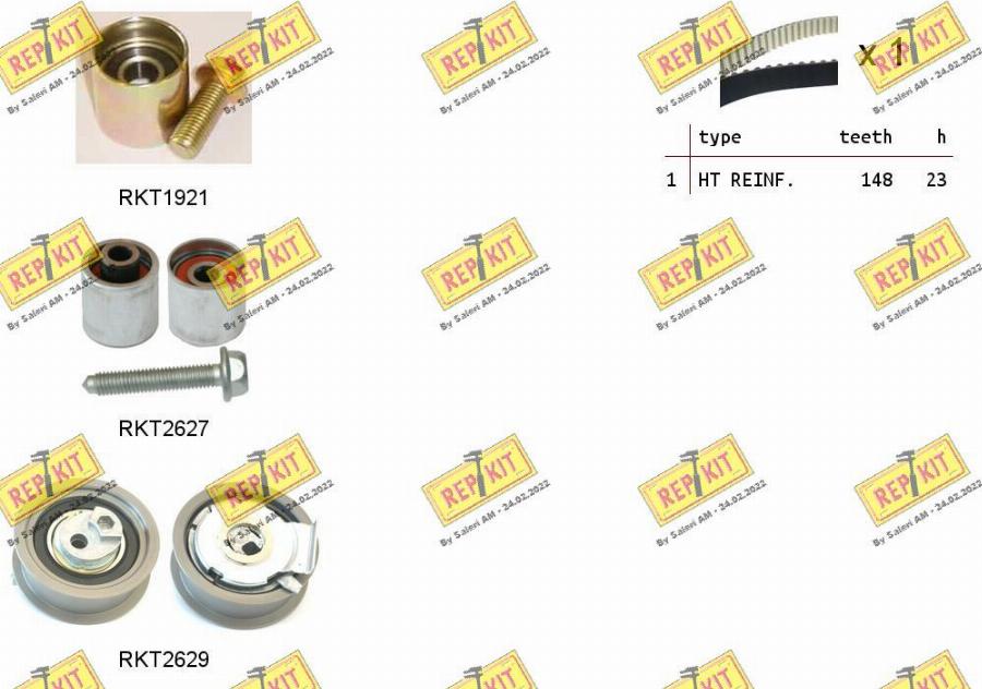 REPKIT RKTK1109 - Timing Belt Set autospares.lv