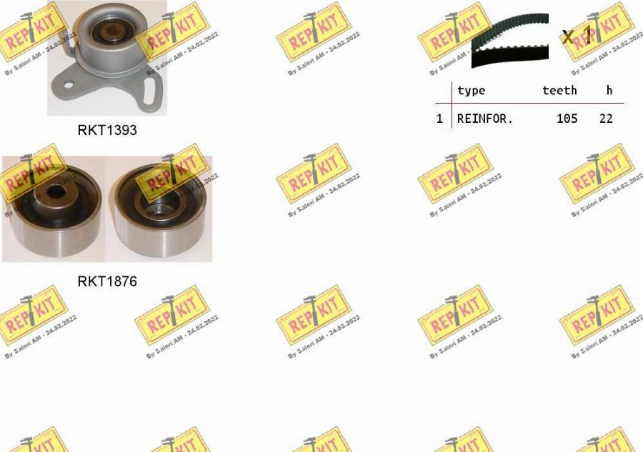 REPKIT RKTK1104 - Timing Belt Set autospares.lv